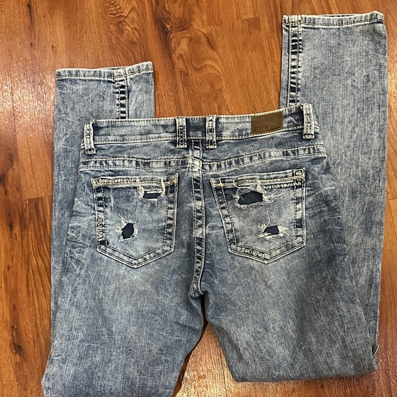 BKE Medium Blue Straight Leg Jeans - Picture 4 of 6